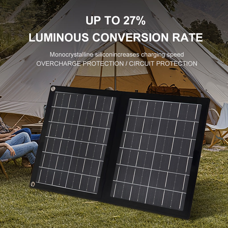 NNETM Portable Solar Panel Charger (2-in-1)